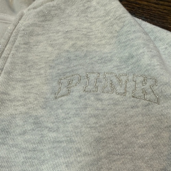 Victoria’s Secret pink IVY FLEECE QUARTER-ZIP SWEATSHIRT size L - Picture 6 of 6